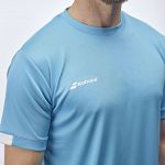 Babolat Play Crew Neck Tee Cyan Blue